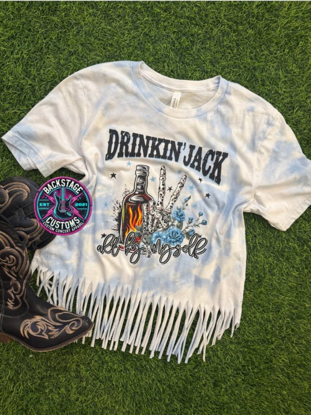 NWT Ella Langley Fringe Tee
